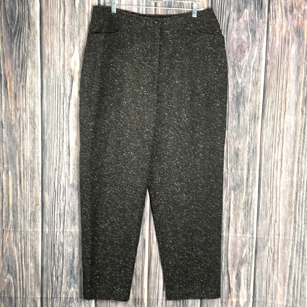 APOSTROPHE WOMEN Wool Blend Trouser Pants Size 16 Color Brown new with tags